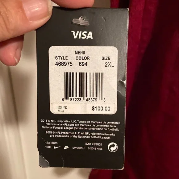 Nike Washington Redskins On Field NFL Reed 86 Jersey NWT - Picture 4 of 8